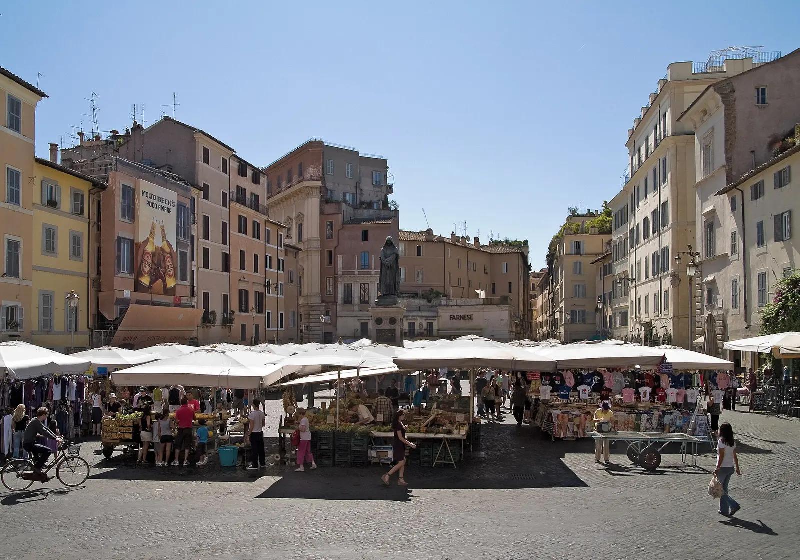 Market stalls in Campo de' Fiori