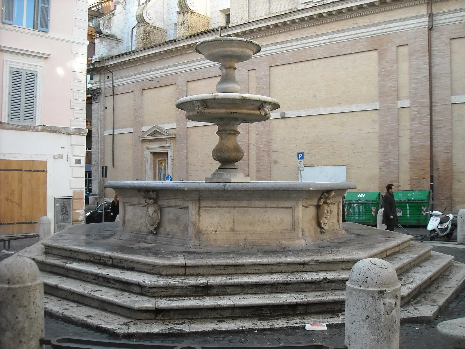 The fountain in Piazza della Madonna dei Monti