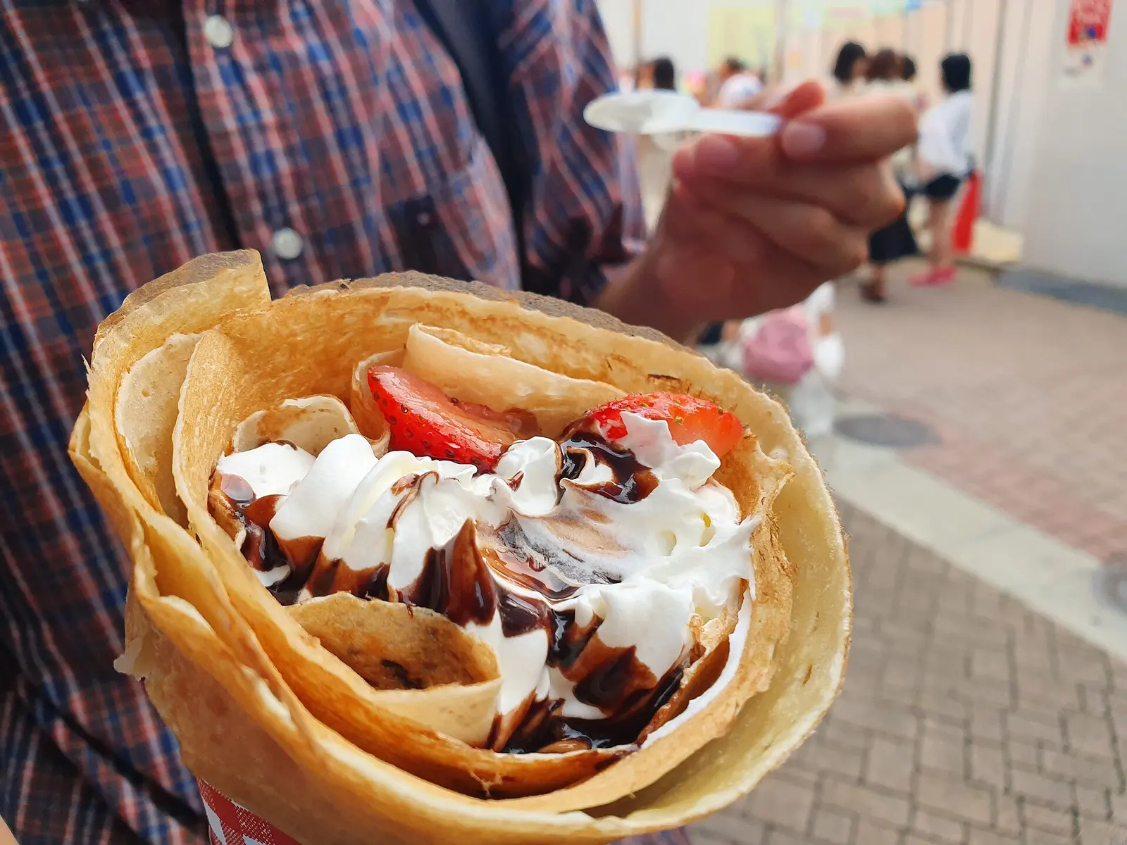A crepe from a Takeshita Street stand in Harajuku
